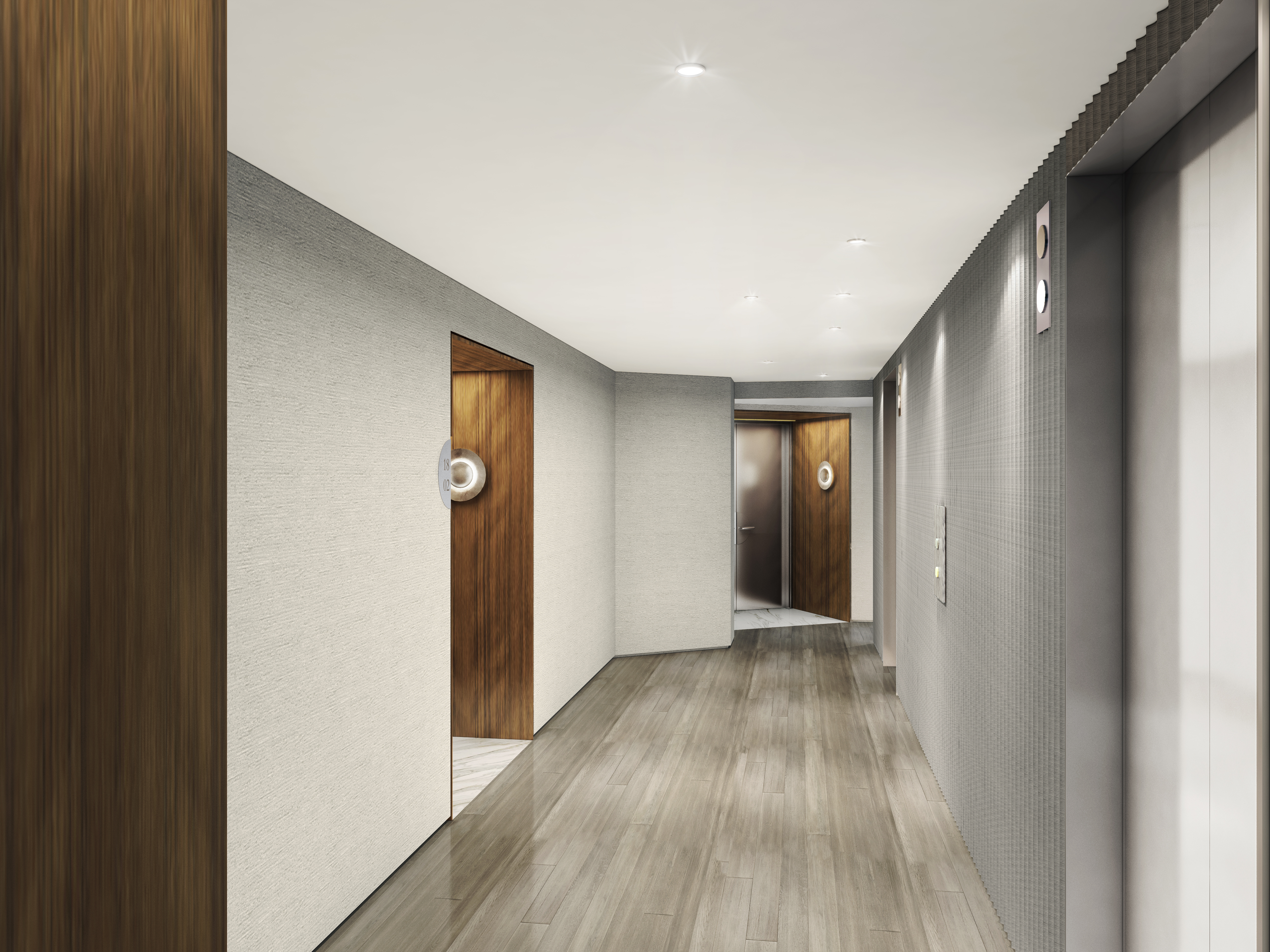 Bristol hallway after renovation rendering